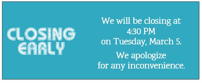 closed-early-sign